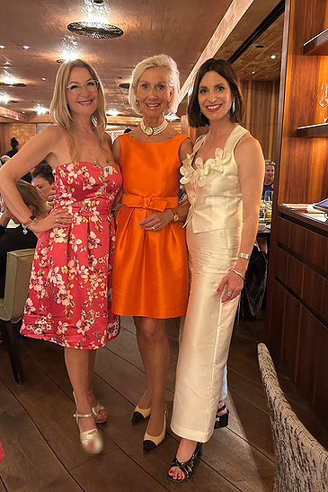 Barbara Osthoff, Kristina Tröger (Präsidentin Club europäischer Unternehmerinnen), Martina Hausel - Verleihung 3. „CeU loves Kunst“-Award / Club europäischer Unternehmerinnen verleiht Preis an Künstlerinnen / Hotel Mandarin Oriental / München / 23. Juni 2025 